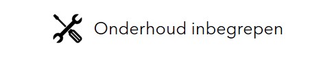 geen onderhoud
